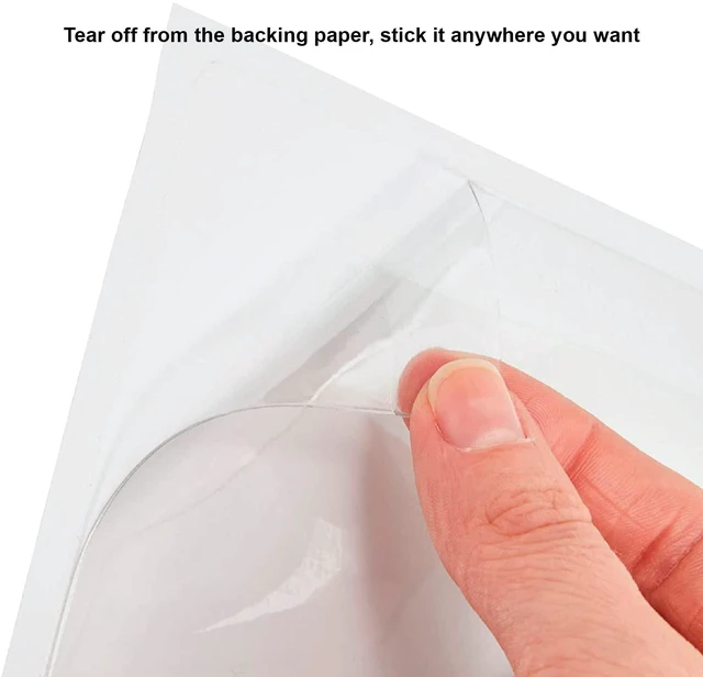 Alt view image 6 of 6 - Clear Adhesive 4" x 6" Index Card Pockets, Labels Holders, 50 Pack Top Open for Loading, Plastic Labels Holders, For Storage Bins and Library Card, Organizing and Protecting Cards, Photos