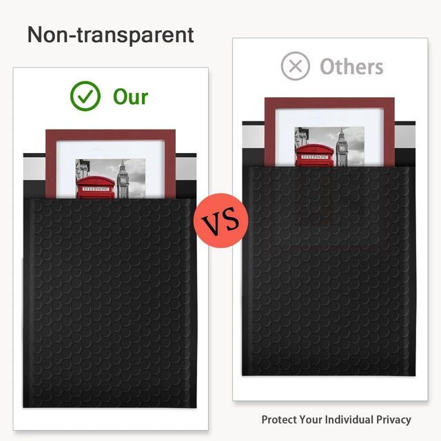Alt view image 4 of 7 - 52 Pack Bubble Mailers 8.5x12inch Padded Envelopes Thin Mailing Envelopes Waterproof Bubble Opaque Padded Mailers Self Seal Adhesive Shipping Bags for Mailing Jewelry Makeup Small Business