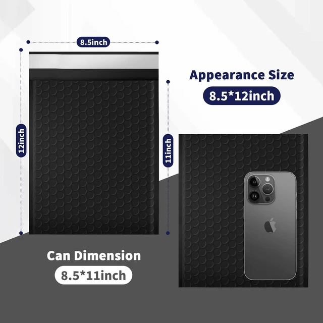 Alt view image 2 of 7 - 52 Pack Bubble Mailers 8.5x12inch Padded Envelopes Thin Mailing Envelopes Waterproof Bubble Opaque Padded Mailers Self Seal Adhesive Shipping Bags for Mailing Jewelry Makeup Small Business