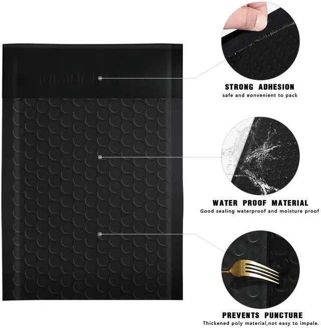 Alt view image 4 of 7 - 105 Pack Bubble Mailers 4x8inch Padded Envelopes Thin Mailing Envelopes Waterproof Bubble Opaque Padded Mailers Self Seal Adhesive Shipping Bags for Mailing Jewelry Makeup Small Business