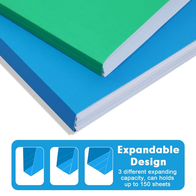Alt view image 4 of 7 - File Folder, 250 Pack 1/3 Cut Tab Colored Folders, Colored File Folder Letter Size for Office Classroom Use, Folders with Tabs Assorted 5 Colors
