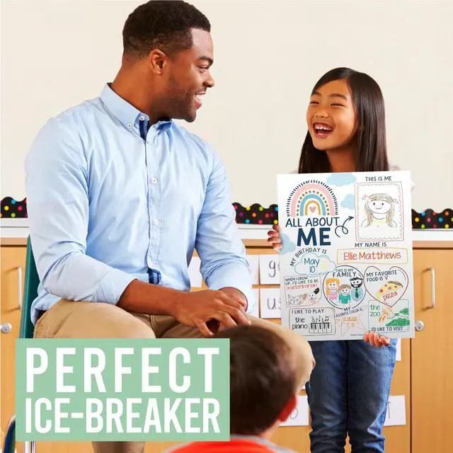 Alt view image 2 of 7 - 20 All About Me Posters Elementary Classroom Decor, Star Student Poster 100 Days of School Items, Student of the Week Poster Elementary Classroom Must Haves, End of School Year Teacher Supplies