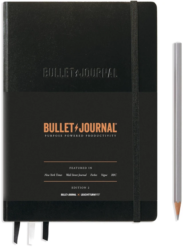 Alt view image 4 of 7 - The Official Bullet Journal Edition 2 - Notebook Built for BuJo, Medium A5 204 Pages of 120gsm Paper, With Bujo Pocket Guide (Black)