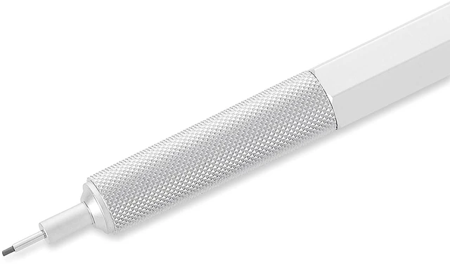 Alt view image 2 of 7 - 600 Mechanical Pencil, 0.7 mm Lead, Silver Metal Barrel - For Technical Writing, Drawing, Sketching