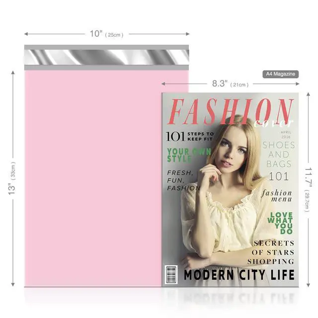 Alt view image 2 of 7 - Poly Mailers 10x13" 200 Pack,Shipping Bags For Clothing,Light Pink Strong Adhesive Packaging Mailers Poly Bag,Waterproof Self Seal Mailing Envelopes,For Books Clothes Business,Boutique&Online