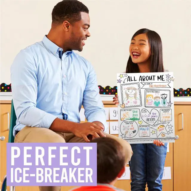 Alt view image 2 of 7 - 20 All About Me Posters Elementary Classroom Decor, Star Student Poster 100 Days of School Items, Student of the Week Poster Elementary Classroom Must Haves, End of School Year Teacher Supplies