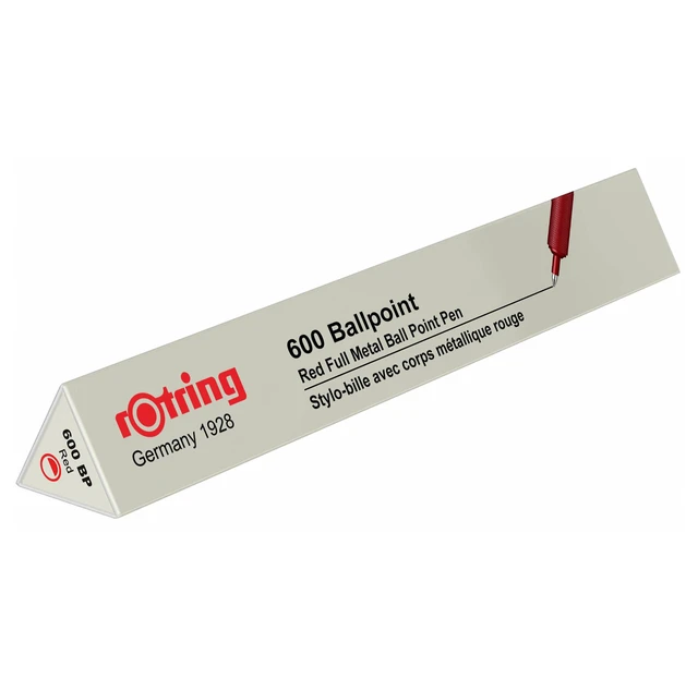 Alt view image 3 of 5 - 600 Ballpoint Pen, Medium Point, Black Ink, Red Barrel, Refillable