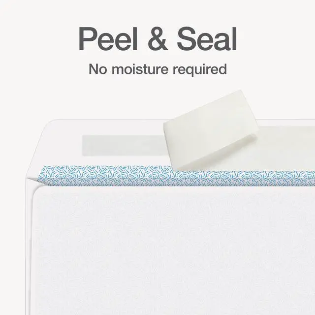 Alt view image 4 of 7 - #8 Double-Window Self Seal Security Tint Envelopes, 500/Box, 24lb White Wove, 3-5/8 x 8-11/16 Inches (1016910)