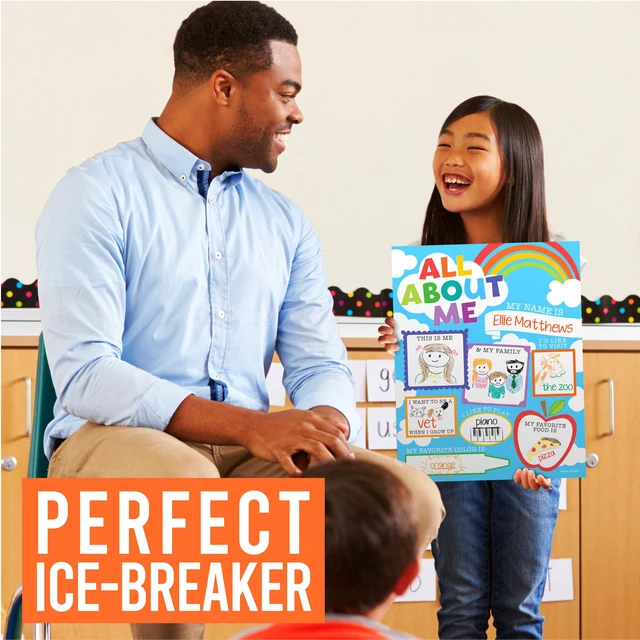 Alt view image 2 of 7 - 20 All About Me Posters Elementary Classroom Decor, Star Student Poster 100 Days of School Items, Student of the Week Poster Elementary Classroom Must Haves, End of School Year Teacher Supplies