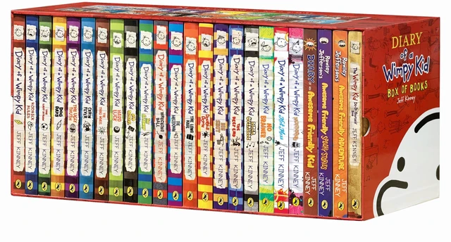 Main image of A Library of Wimpy Kid 24 Books Boxed Set,Complete 1-24 Paperback Collection