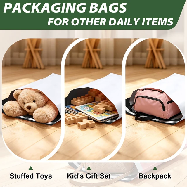 Alt view image 5 of 7 - 10Pack Thick Large Poly Mailers Bags 19x24 for Clothes and Small Bussiness Durable shipping bags waterproof with self Adhesive for packaging clothing