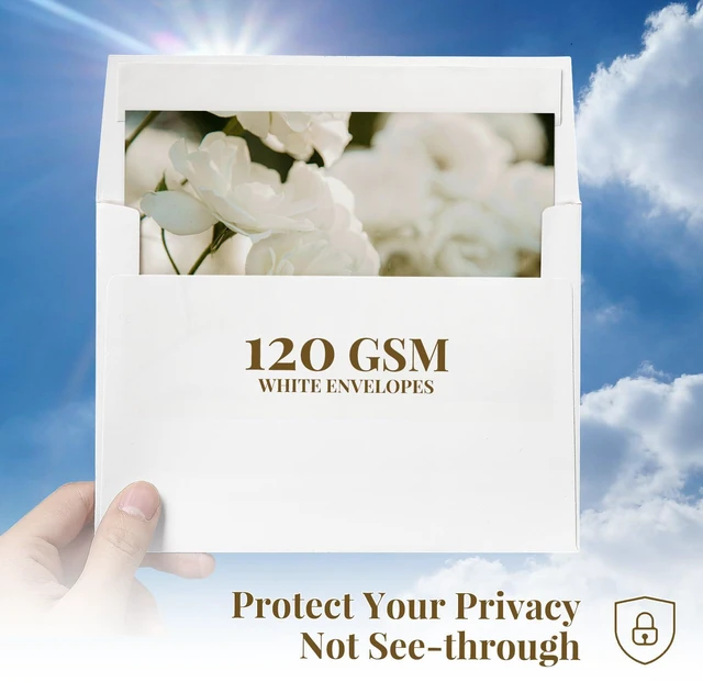 Alt view image 5 of 7 - A2 White Envelopes Self Seal 200 Pack, 4.375 x 5.75