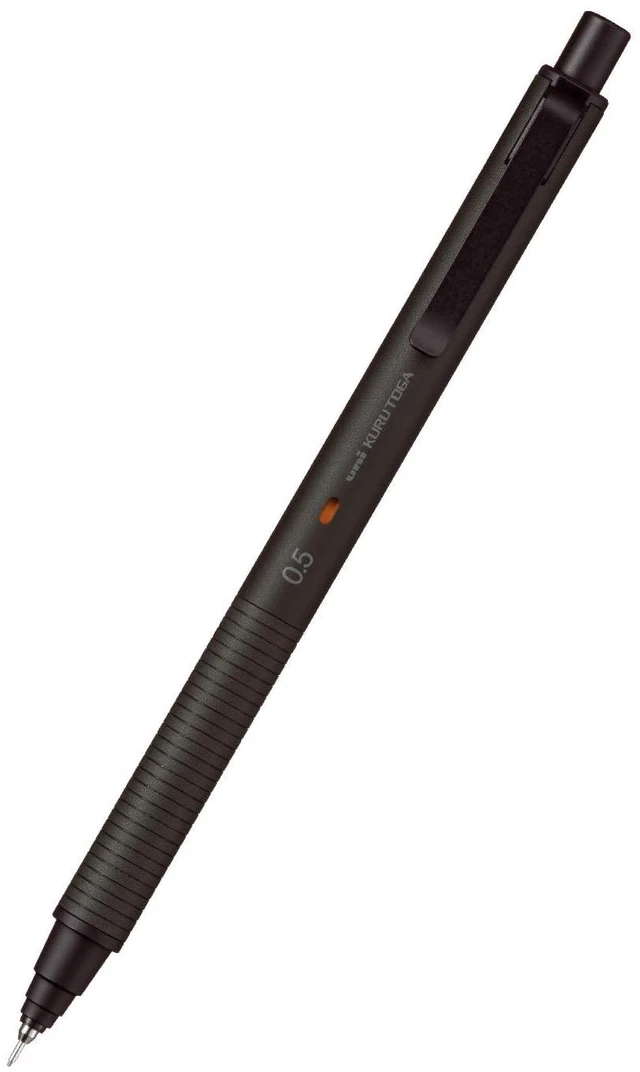 Main image of Uni Kuru Toga Metal Mechanical Pencil, Auto Lead Rotation, 0.5mm Fine Point, All-Metal Body, Nocturne Black, M5KH1P.24