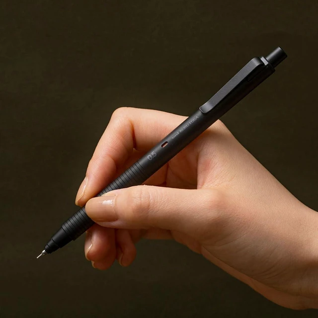 Alt view image 6 of 6 - Uni Kuru Toga Metal Mechanical Pencil, Auto Lead Rotation, 0.5mm Fine Point, All-Metal Body, Nocturne Black, M5KH1P.24
