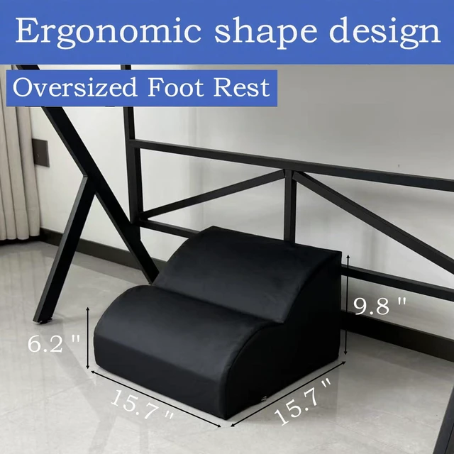 Alt view image 2 of 7 - Foot Rest for Under Desk at Work.Multifunctional 3-Tier Foot Stool With Washable Footrest.For Under Desk,Office Chair Gaming Chair & Sofa,Leg Elevation Pillow,supports Posture