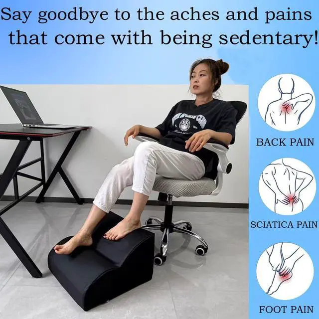 Alt view image 4 of 7 - Foot Rest for Under Desk at Work.Multifunctional 3-Tier Foot Stool With Washable Footrest.For Under Desk,Office Chair Gaming Chair & Sofa,Leg Elevation Pillow,supports Posture
