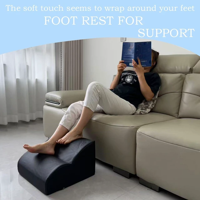 Alt view image 6 of 7 - Foot Rest for Under Desk at Work.Multifunctional 3-Tier Foot Stool With Washable Footrest.For Under Desk,Office Chair Gaming Chair & Sofa,Leg Elevation Pillow,supports Posture