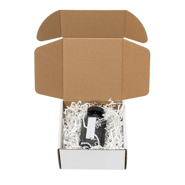 Alt view image 4 of 5 - 6x6x3 Inches Shipping Boxes 60 Pack Corrugated Cardboard White Box White Literature Mailer Bulk Packaging Supplies