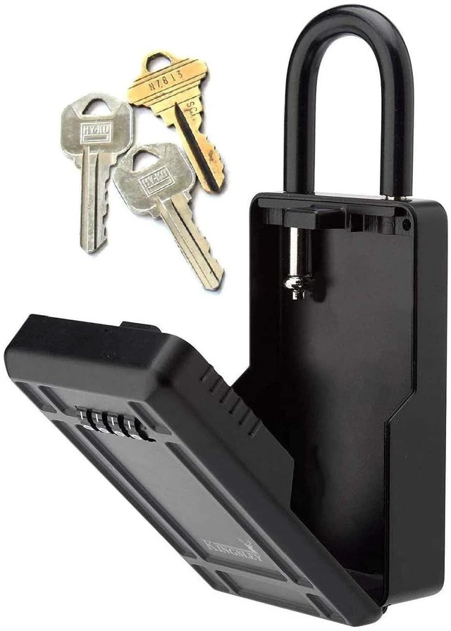 Main image of KL313 Large Capacity Key Storage Box with Resettable Code, Water Resistant Realtor Key Lock Box for Spare Keys, Lock Box for Home, Apartment, AirBnB
