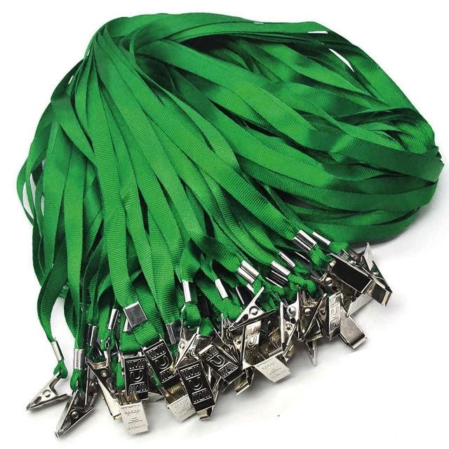 Alt view image 7 of 7 - 4x3 Name Tags Badge Holder with Lanyard 50 Pack Waterproof Horizontal ID Badge Holder and 50 Pcs Lanyards Nametag for Conferences, Events, and Meetings (Green, 4 X 3 inches)