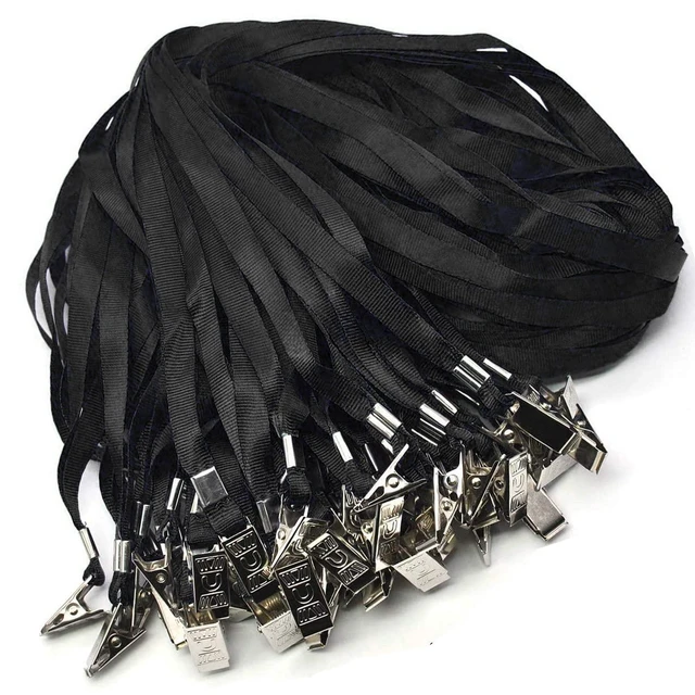 Alt view image 7 of 7 - 4x3 Name Tags Badge Holder with Lanyard 50 Pack Waterproof Horizontal ID Badge Holder and 50 Pcs Lanyards Nametag for Conferences, Events, and Meetings (Black, 4 X 3 inches)
