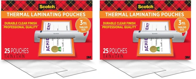 Main image of Thermal Laminating Pouches, Legal Size 11 x 17 Inches, 50 Pack Laminating Sheets, 3 Mil, Education Supplies & Craft Supplies, for Use with Thermal Laminators