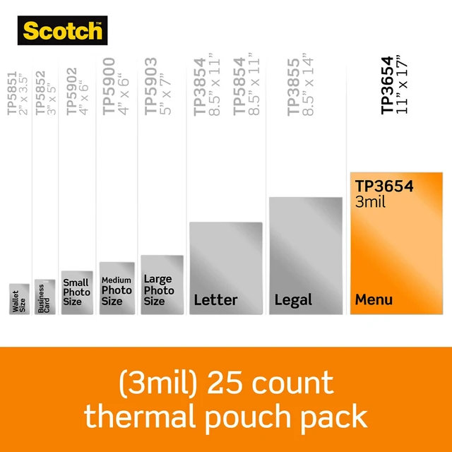 Alt view image 2 of 7 - Thermal Laminating Pouches, Legal Size 11 x 17 Inches, 50 Pack Laminating Sheets, 3 Mil, Education Supplies & Craft Supplies, for Use with Thermal Laminators