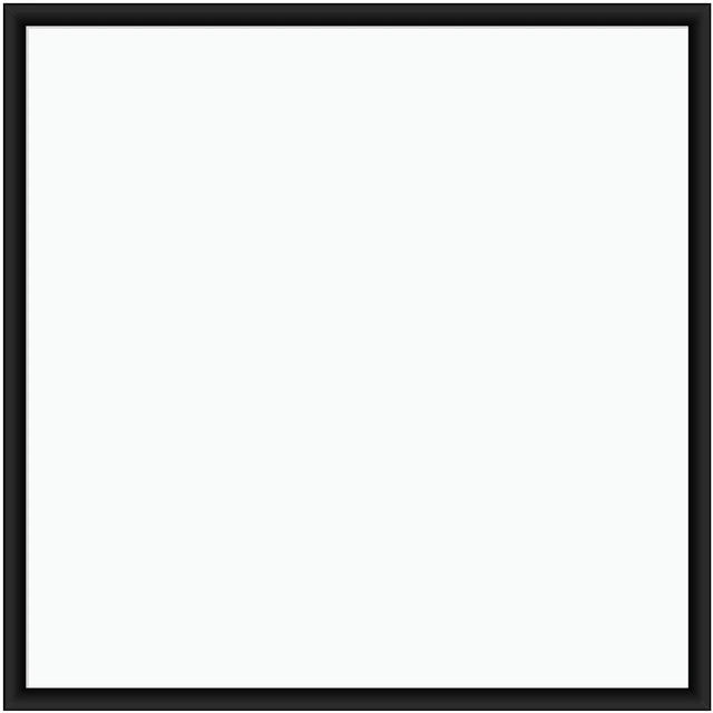Main image of Magnetic Dry Erase Board White Board, 36" x 36" Inches, Black Wood Frame (2892U00-01)