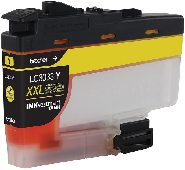 Alt view image 3 of 3 - Genuine LC3033Y, Single Pack Super High-Yield Yellow INKvestment Tank Ink Cartridge, Page Yield Up to 1,500 Pages, LC3033, Amazon Dash Replenishment Cartridge
