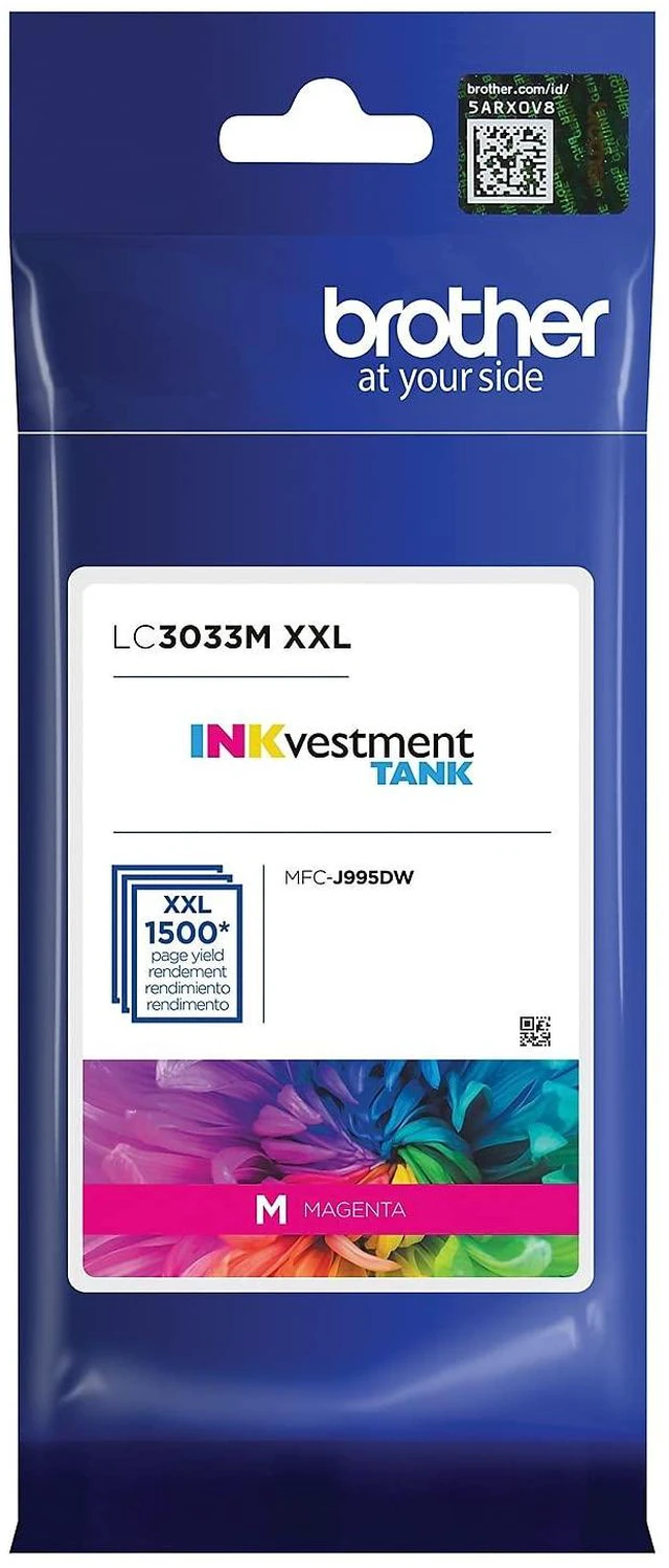 Alt view image 2 of 3 - Genuine LC3033M, Single Pack Super High-Yield Magenta INKvestment Tank Ink Cartridge, Page Yield Up to 1,500 Pages, LC3033, Amazon Dash Replenishment Cartridge