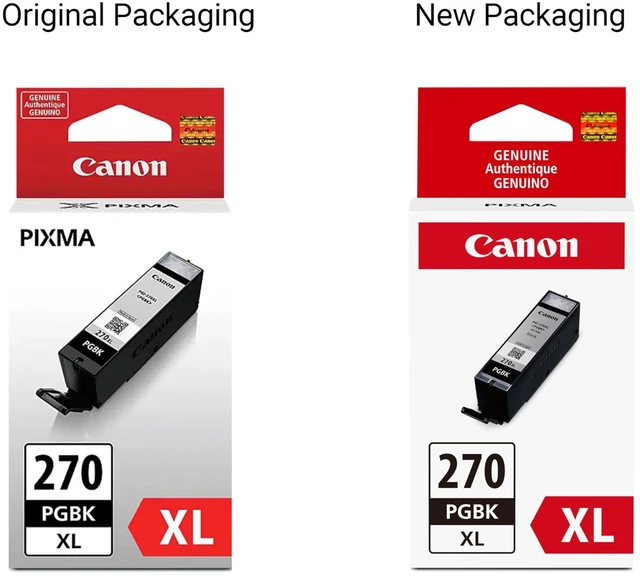 Alt view image 4 of 7 - PGI-270XL Genuine Black Twin Value Pack, Compatible with MG6820, MG6821, MG6822, MG5720, MG5721, MG5722, MG7720, TS5020, TS6020, TS8020, and TS9020 (Optional) Printers