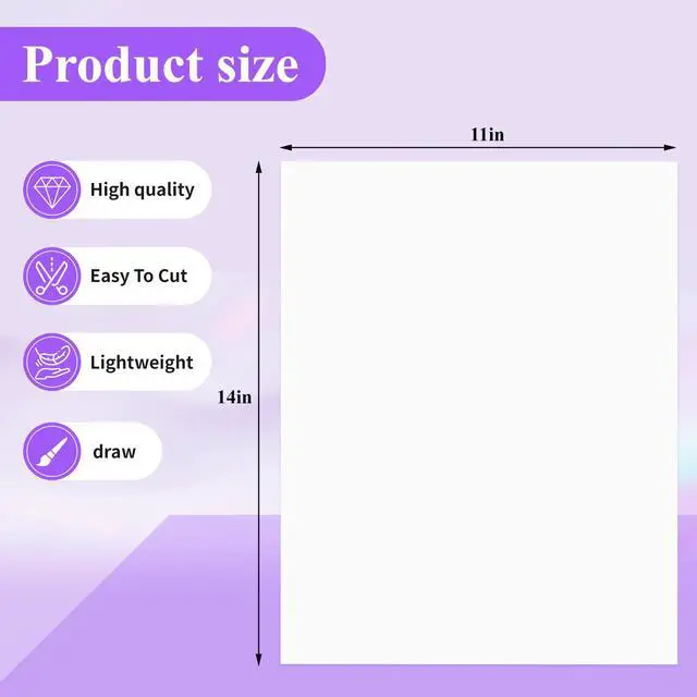 Alt view image 2 of 7 - 18Pack Poster Board, 11in x 14in White Poster Boards, Posterboard, Poster Board Paper for Crafts, DIY, Drawing (Pack of 4)
