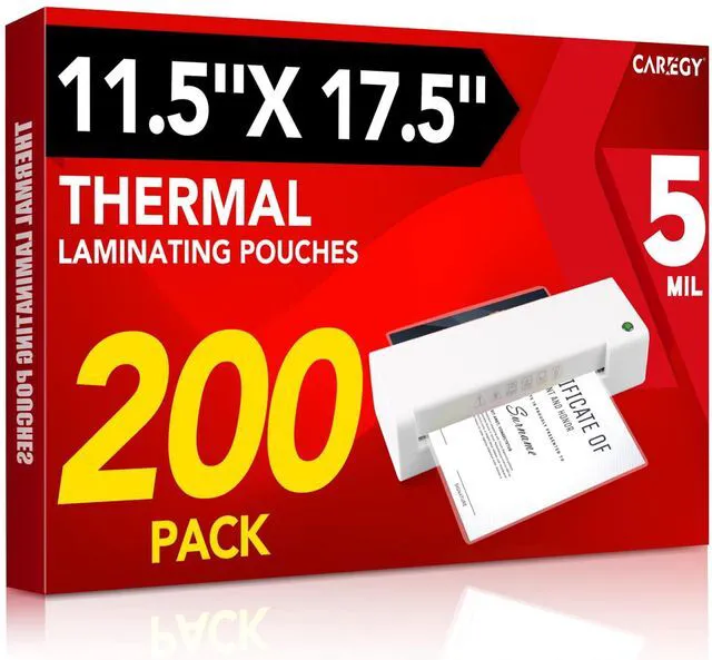 Main image of 200 Pack Laminating Sheets, Hold 11 x 17 Inch Sheet, 5 Mil Clear Thermal Laminating Pouches 11.5 x 17.5 Inch Lamination Sheet Paper for Laminator, Round Corner