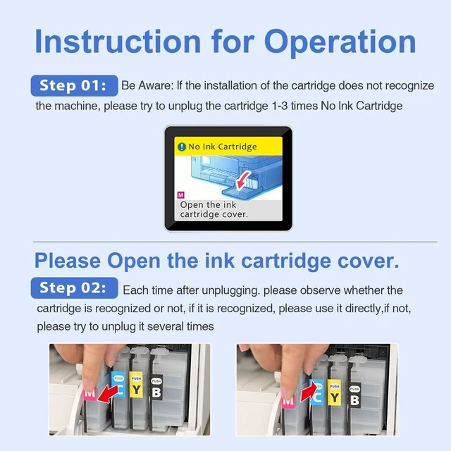 Alt view image 5 of 6 - LC506 Ink Cartridges High Yield Compatible for Brother LC506 LC506XL LC 506 XL Work for Brother MFC-J4555DW MFC-J4355DW MFC-J4557DW Printer LC506 (4 Pack, Black, Cyan, Magenta, Yellow)