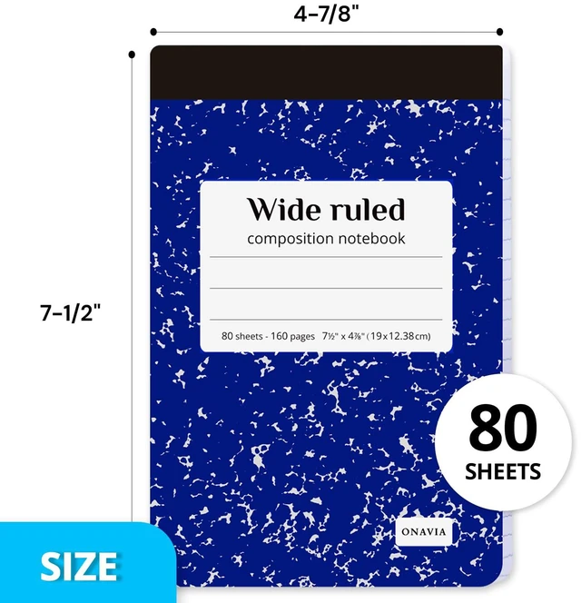 Alt view image 6 of 6 - Pink Small Composition Notebooks Bulk, Wide Ruled 160 Pages 4.75 x 7.5 in, 80 Sheets, 24 Pack Half Size Composition Notebooks, Mini Notepad Journal, Primary Students, Classroom, Reading