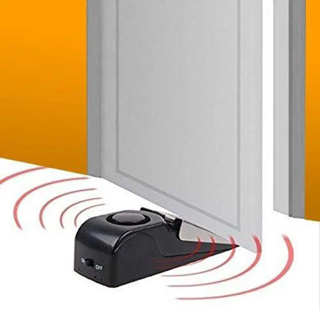 Alt view image 7 of 7 - Door Stop Alarm with 120DB Siren Door Stop for Home & Travel (Black) (Pack of 3)