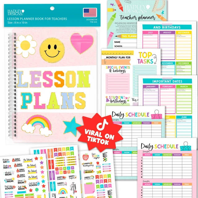 Main image of Teacher Planner 2026-2027 - Undated Lesson Planner Book for Teachers Undated Teacher Planners Notebook, Homeschool Planners 2026-2027, First Year Teachers Must Haves, Teaching Appreciation Gifts