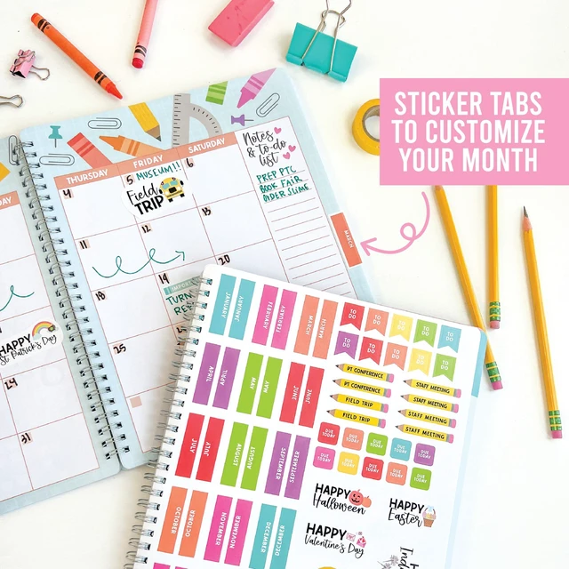 Alt view image 7 of 7 - Teacher Planner 2026-2027 - Undated Lesson Planner Book for Teachers Undated Teacher Planners Notebook, Homeschool Planners 2026-2027, First Year Teachers Must Haves, Teaching Appreciation Gifts
