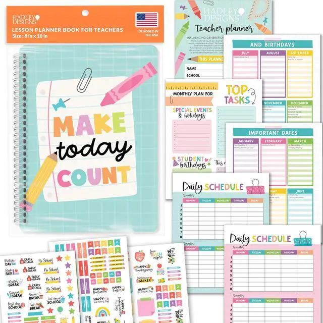 Main image of Teacher Planner 2026-2027 - Undated Lesson Planner Book for Teachers Undated Teacher Planners Notebook, Homeschool Planners 2026-2027, First Year Teachers Must Haves, Teaching Appreciation Gifts