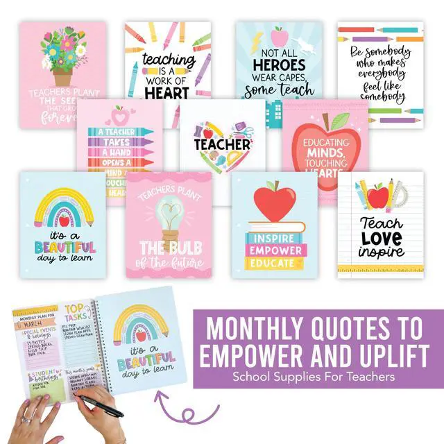 Alt view image 5 of 7 - Teacher Planner 2026-2027 - Undated Lesson Planner Book for Teachers Undated Teacher Planners Notebook, Homeschool Planners 2026-2027, First Year Teachers Must Haves, Teaching Appreciation Gifts