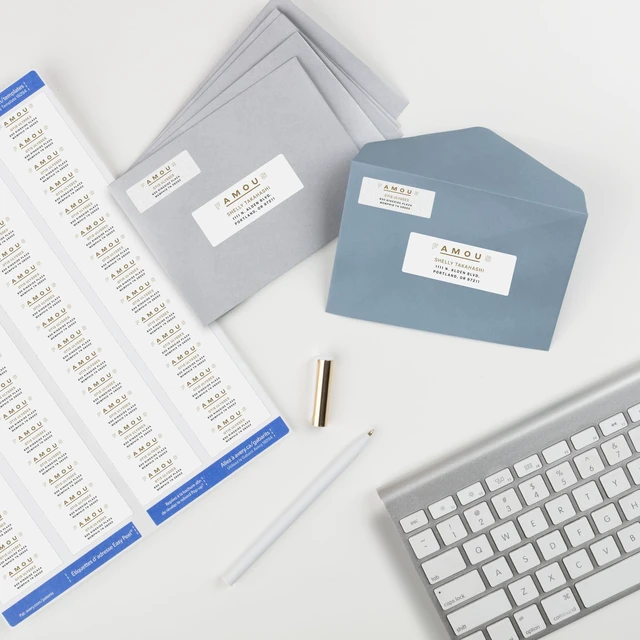 Alt view image 6 of 7 - Printable Return Address Labels, Sure Feed Technology, 2/3" x 1-3/4", White, Laser & Inkjet Compatible, 600 Blank Labels per Pack, Great for High-Volume Mailing (5-Pack of 18294)