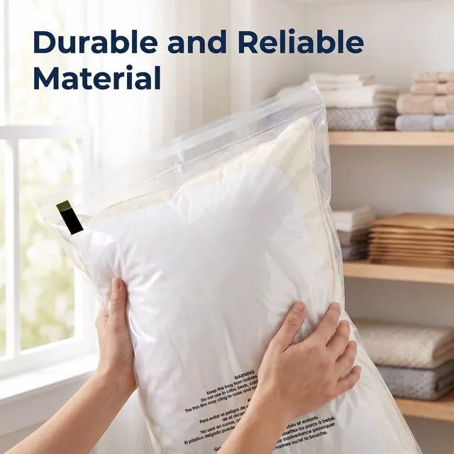 Alt view image 6 of 7 - 24" X 30" (200 Count) Self-Seal Clear Poly Bags With Suffocation Warning for Packaging, Shipping, Decor - Permanent Adhesive