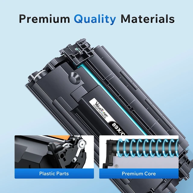 Alt view image 3 of 7 - 89X 89A Toner Cartridge Black for HP 89X CF289X for HP 89A CF289A M507 89X High Yield 1,0000 Pages for HP CF289X Enterprise M507 M507dn M507n M507X M507dng M528 M528dn M528f M528Z M528C Printer 1-Pack