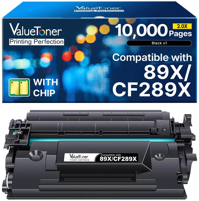 Main image of 89X 89A Toner Cartridge Black for HP 89X CF289X for HP 89A CF289A M507 89X High Yield 1,0000 Pages for HP CF289X Enterprise M507 M507dn M507n M507X M507dng M528 M528dn M528f M528Z M528C Printer 1-Pack