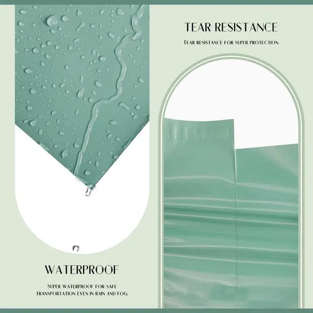 Alt view image 2 of 7 - Poly Mailers 19x24 100 Pack, Large Shipping Bags for Clothes Strong Adhesive Waterproof Tear-resistant Mailing Envelopes, Packing Bags for Clothing, Small Business, Grayed Jade Green