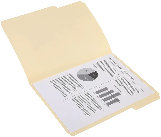 Alt view image 5 of 5 - File Folders, Letter Size, 1/3Cut Tabs, Assorted Positions, Manila, Durable Paper Stock, 500/Pack