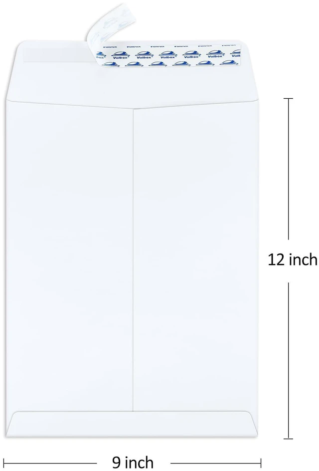 Alt view image 2 of 7 - 9x12 Self Seal Catalog Envelopes 250 Packs White Envelopes with Peel and Seal Flap for Mailing, Organizing and Storage