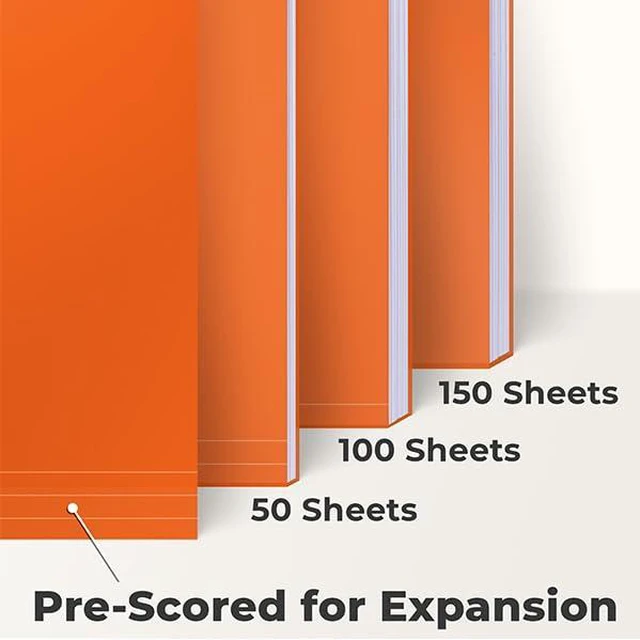 Alt view image 5 of 7 - Plastic Colored File Folders (48 Pack), 1/3 Tab Filing Folders for 8.5x11 Letter Size Documents, Assorted Colors, Acid-Free Poly, Includes Labels