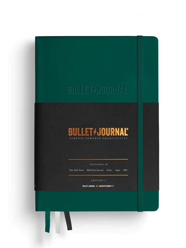 Main image of 368952 Bullet Journal Edition 2 Green23, Medium A5, Hardcover, 206 Numbered Pages,Dotted