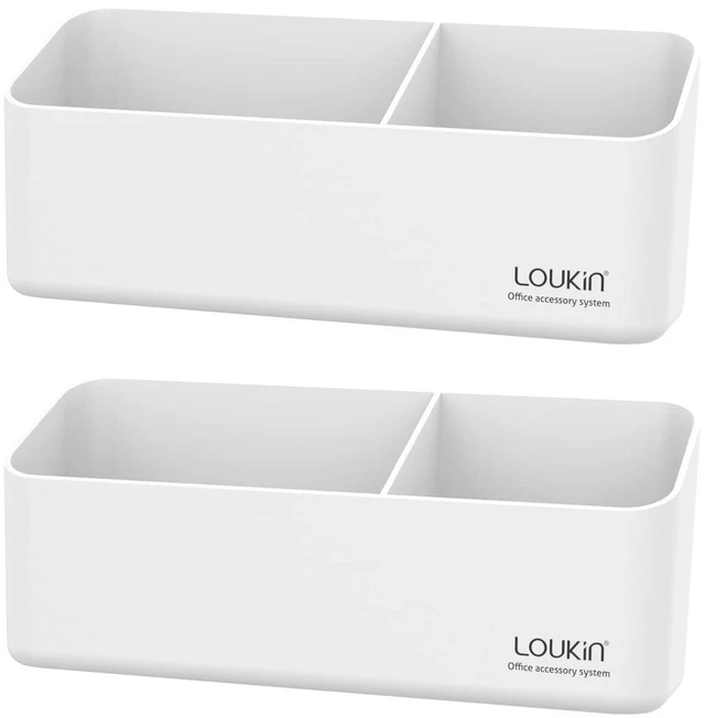 Main image of Magnetic & Adhesive Marker Holder, White Whiteboard Tray, White×2 8.6" × 2.7", Holds 4 Erasers and 12 Markers, Supports up to 3.3 lb, 2 Mounting Options, Fits Glass and Refrigerators
